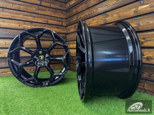 Ratlankis Forged Lamborghini Urus Y Spoke Style R23X11.5J 5X130 ET14 71.6 Gloss Black