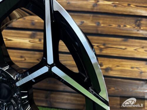 Ratlankis Forged Lamborghini Urus Y Spoke Style R23X11.5J 5X130 ET14 71.6 Black with Diamond Cut