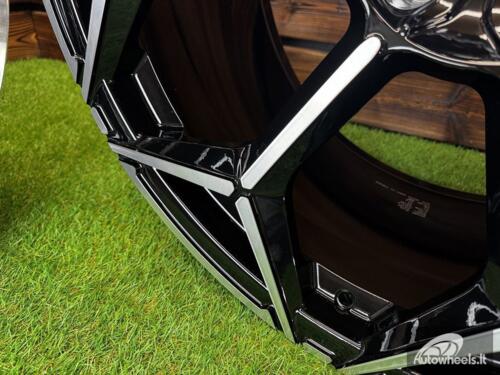 Ratlankis Forged Lamborghini Urus Y Spoke Style R23X11.5J 5X130 ET14 71.6 Black with Diamond Cut