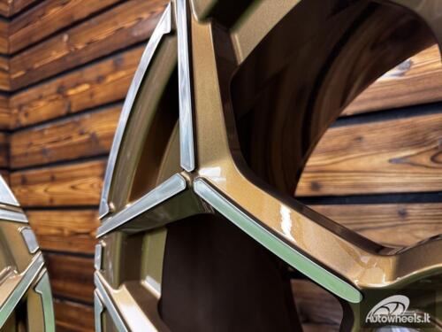 Ratlankis Forged Lamborghini Urus Y Spoke Style R23X11.5J 5X130 ET14 71.6 Bronze with Diamond Cut