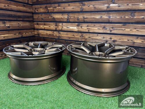 Ratlankis Forged Lamborghini Urus Y Spoke Style R23X11.5J 5X130 ET14 71.6 Bronze with Diamond Cut