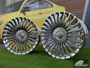 Ratlankis Mercedes-Benz S/E/C Class Maybach Style 20X9.5J 5X112 ET43 66.56 Vacum Chrome