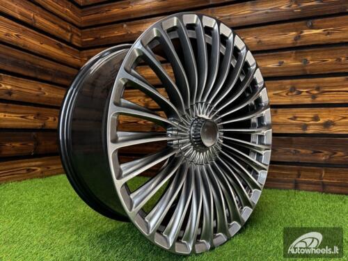 Ratlankis Mercedes-Benz S/E/C Class Maybach Style 20X8.5J 5X112 ET36 66.56 Hyper Black