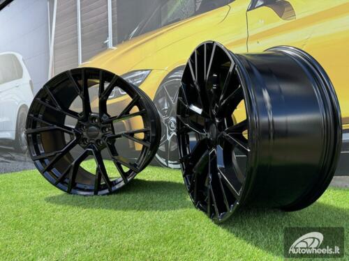 Ratlankis R22x9.5  5X112  ET  37  66.6  B5769  (FBX300)  Black (BL)  For BMW  (K3)  (HYBRID FORGED Rear+Front)