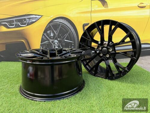 Ratlankis R22x9.5  5X112  ET  37  66.6  B5769  (FBX300)  Black (BL)  For BMW  (K3)  (HYBRID FORGED Rear+Front)