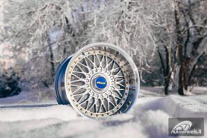 Ratlankis HART HR86 R17X9J 4X100/4X108 ET22 CB:73.1mm Silver face and Diamond cut lip Gold Rivets