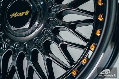 Ratlankis HART HR86 R17X8J 4X100/4X108 ET20 CB:73.1mm Dark chrome Gold Rivets