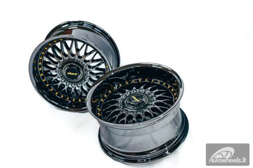 Ratlankis HART HR86 R17X9J 4X100/4X108 ET22 CB:73.1mm Dark chrome Gold Rivets