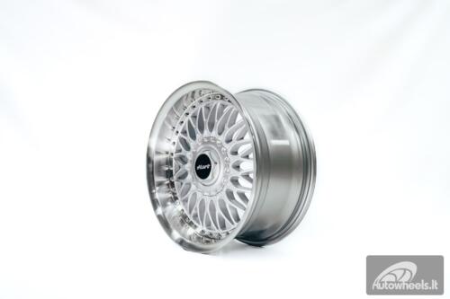 Ratlankis HART HR86 R17X8J 4X100/4X108 ET20 CB:73.1mm Silver face and Diamond cut lip Silver Rivets