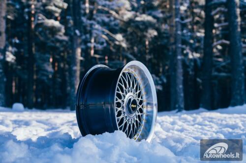 Ratlankis HART HR86 R17X8J 4X100/4X108 ET20 CB:73.1mm Hyper Black face and Diamond cut lip Silver Rivets