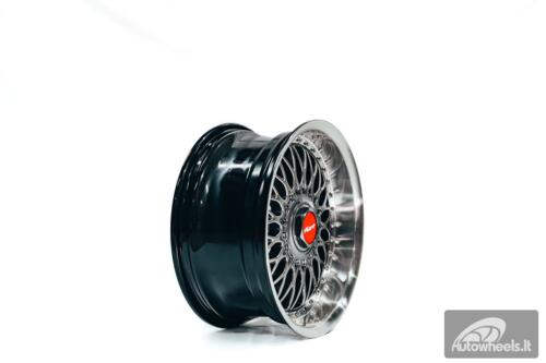 Ratlankis HART HR86 R17X8J 4X100/4X108 ET20 CB:73.1mm Hyper Black face and Diamond cut lip Silver Rivets