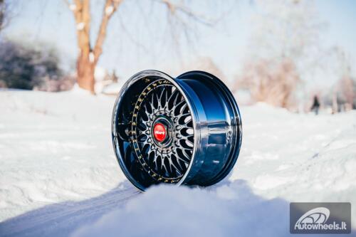 Ratlankis HART HR86 R17X9J 4X100/4X108 ET22 CB:73.1mm Dark chrome Silver Rivets