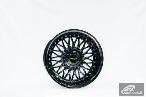 Ratlankis HART HR86 R17X9J 4X100/4X108 ET22 CB:73.1mm Dark chrome Silver Rivets