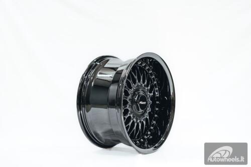 Ratlankis HART HR86 R17X9J 4X100/4X108 ET22 CB:73.1mm Dark chrome Silver Rivets