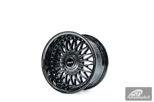 Ratlankis HART HR86 R17X9J 4X100/4X108 ET22 CB:73.1mm Dark chrome Silver Rivets