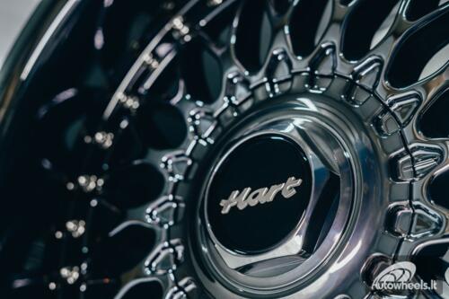 Ratlankis HART HR86 R17X9J 4X100/4X108 ET22 CB:73.1mm Dark chrome Silver Rivets