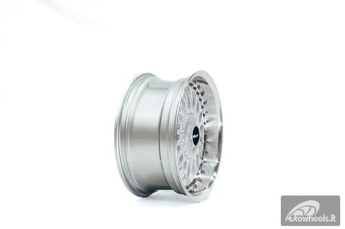 Ratlankis HART HR86 R17X8J 4X100/4X108 ET20 CB:73.1mm Silver face and Diamond cut lip Black Rivets