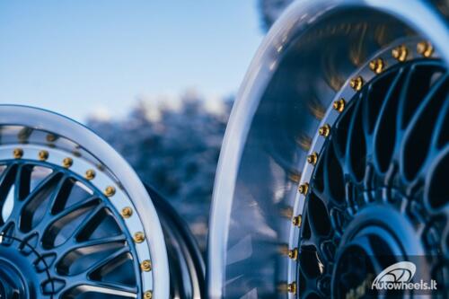 Ratlankis HART HR86 R17X8J 4X100/4X108 ET20 CB:73.1mm Hyper Black face and Diamond cut lip Black Rivets