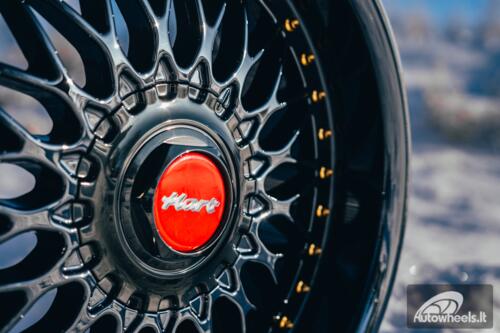 Ratlankis HART HR86 R17X8J 4X100/4X108 ET20 CB:73.1mm Dark chrome Black Rivets