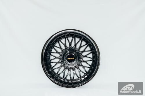 Ratlankis HART HR86 R17X8J 4X100/4X108 ET20 CB:73.1mm Dark chrome Black Rivets