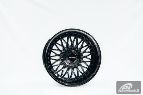 Ratlankis HART HR86 R17X8J 4X100/4X108 ET20 CB:73.1mm Dark chrome Black Rivets