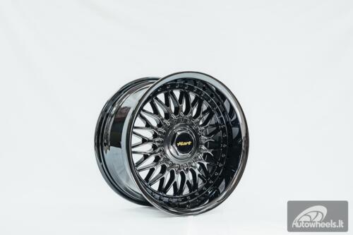 Ratlankis HART HR86 R17X8J 4X100/4X108 ET20 CB:73.1mm Dark chrome Black Rivets