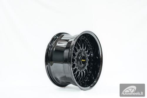 Ratlankis HART HR86 R17X8J 4X100/4X108 ET20 CB:73.1mm Dark chrome Black Rivets