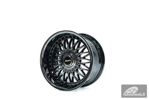 Ratlankis HART HR86 R17X8J 4X100/4X108 ET20 CB:73.1mm Dark chrome Black Rivets