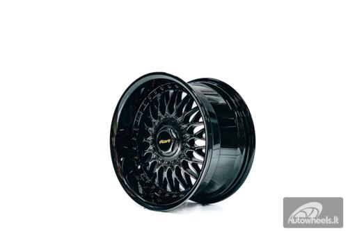 Ratlankis HART HR86 R17X8J 4X100/4X108 ET20 CB:73.1mm Dark chrome Black Rivets