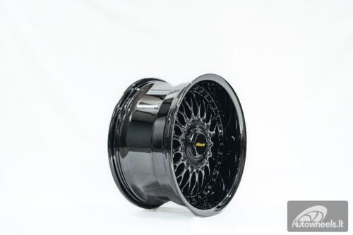 Ratlankis HART HR86 R17X9J 4X100/4X108 ET22 CB:73.1mm Dark chrome Black Rivets
