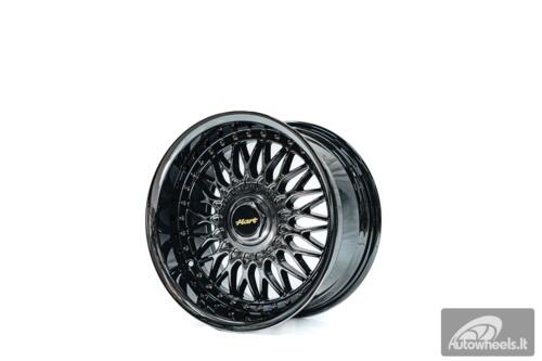 Ratlankis HART HR86 R17X9J 4X100/4X108 ET22 CB:73.1mm Dark chrome Black Rivets