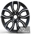 Ratlankis R17x7.5  5X112  ET  45  57.1  H593  Black Partial Polished (BP)  For SKODA  (K3)