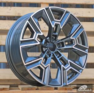 Ratlankis R20x8.5  5X112  ET  25  66.6  HF5220  Grey Polished (MG)  For BMW  (K3+P2)  (HYBRID FORGED New 5 Series VIII / i5 (G60/G61/G68) Rear+Front)