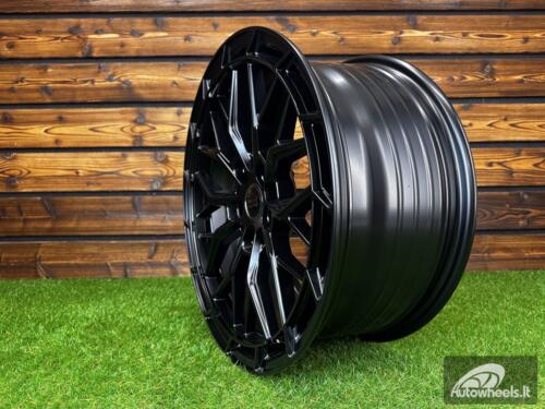 Ratlankis R18x8  5X108  ET  40  67.1  FBX384  Black Half Matt (BLHM)  For RACIN  (Z7)  (HYBRID FORGED)