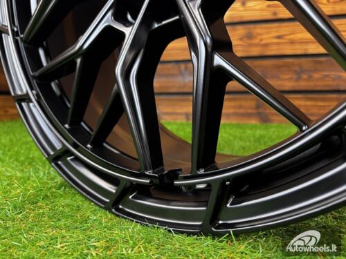 Ratlankis R18x8  5X108  ET  40  67.1  FBX384  Black Half Matt (BLHM)  For RACIN  (Z7)  (HYBRID FORGED)