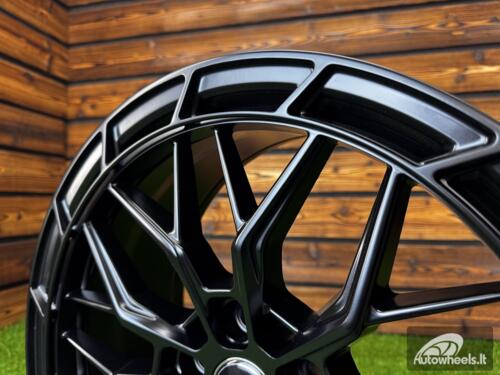Ratlankis R18x8  5X108  ET  40  67.1  FBX384  Black Half Matt (BLHM)  For RACIN  (Z7)  (HYBRID FORGED)