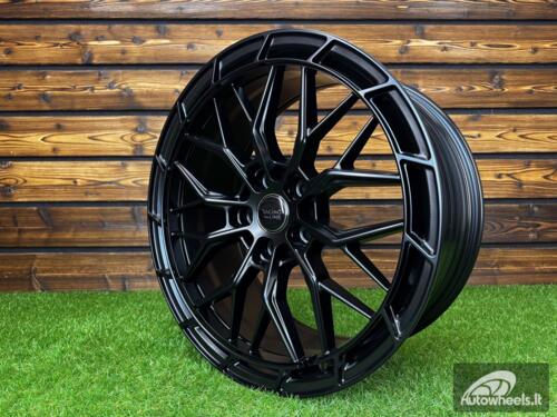 Ratlankis R18x8  5X120  ET  35  72.6  FBX384  Black Half Matt (BLHM)  For RACIN  (Z7)  (HYBRID FORGED)