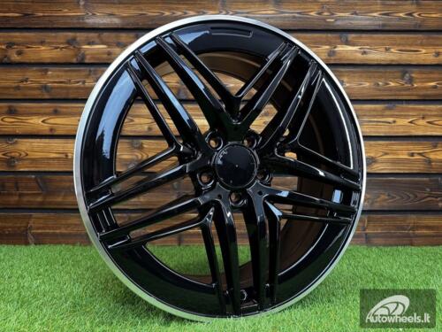 Ratlankis R19x8  5X112  ET  52  66.6  IN3517F  Black+Polished Lip (BLPL)  For MER  (Z7)  (HYBRID FORGED V-Class/Vito (max 1075kg))