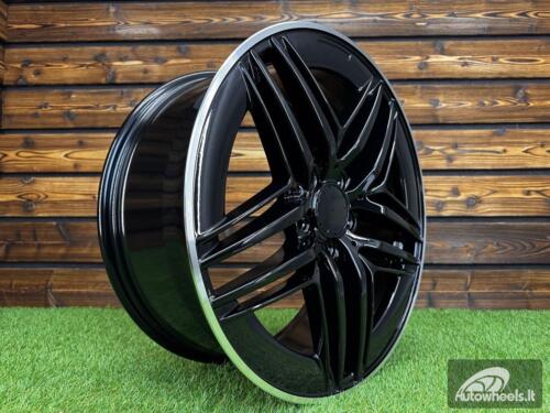 Ratlankis R19x8  5X112  ET  52  66.6  IN3517F  Black+Polished Lip (BLPL)  For MER  (Z7)  (HYBRID FORGED V-Class/Vito (max 1075kg))