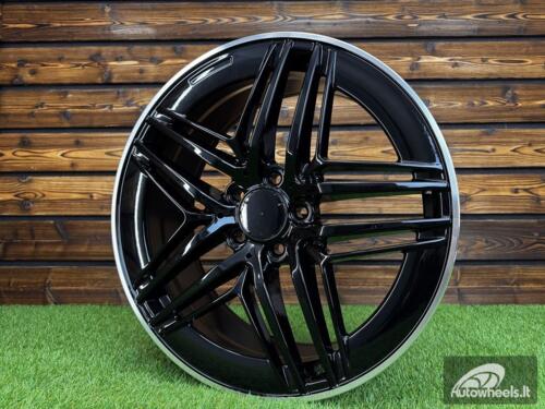Ratlankis R19x8  5X112  ET  52  66.6  IN3517F  Black+Polished Lip (BLPL)  For MER  (Z7)  (HYBRID FORGED V-Class/Vito (max 1075kg))