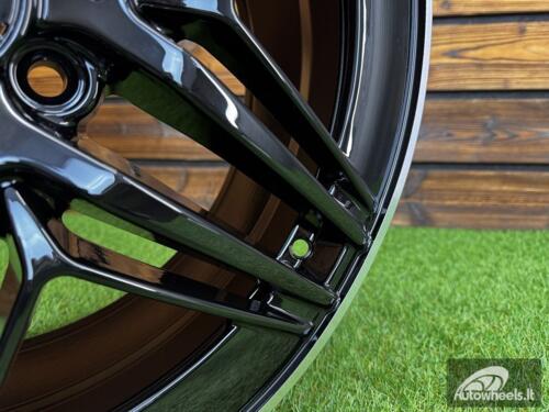 Ratlankis R19x8  5X112  ET  52  66.6  IN3517F  Black+Polished Lip (BLPL)  For MER  (Z7)  (HYBRID FORGED V-Class/Vito (max 1075kg))