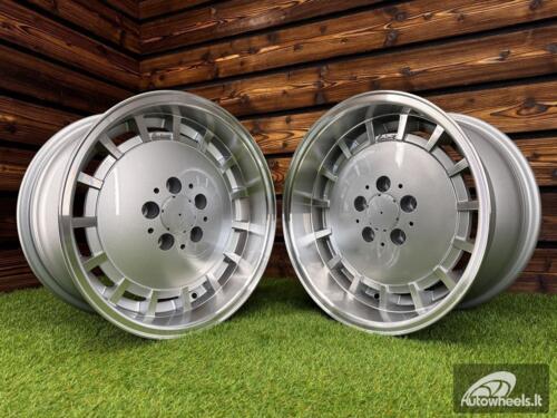 Ratlankis R16x9  5X112  ET  10  66.6  SW355  Silver+Polished Lip (SP)  For MER  (P1)  (Rear+Front)
