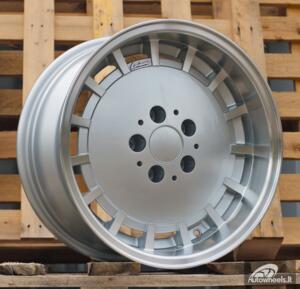 Ratlankis R16x9  5X112  ET  10  66.6  SW355  Silver+Polished Lip (SP)  For MER  (P1)  (Rear+Front)