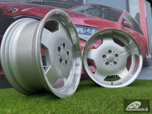 Ratlankis R18x9  5X112  ET  30  66.6  I5270  Silver+Polished Lip (SP)  For MER  (P1)  (MONOBLOCK Style) AKC