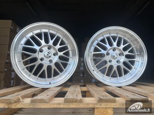 Ratlankis R18x8  5X112  ET  35  66.5  A1025  Polished Silver (MS)  For RACIN  (P)  (Rear+Front Style BBS) AKC