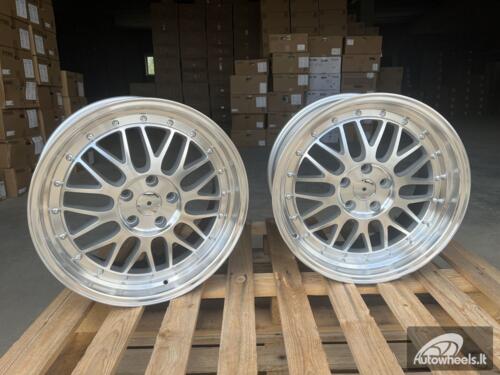 Ratlankis R18x8  5X112  ET  35  66.5  A1025  Polished Silver (MS)  For RACIN  (P)  (Rear+Front Style BBS) AKC