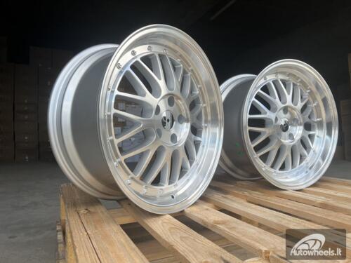 Ratlankis R18x8  5X112  ET  35  66.5  A1025  Polished Silver (MS)  For RACIN  (P)  (Rear+Front Style BBS) AKC