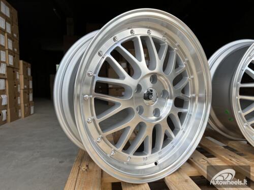 Ratlankis R18x8  5X112  ET  35  66.5  A1025  Polished Silver (MS)  For RACIN  (P)  (Rear+Front Style BBS) AKC