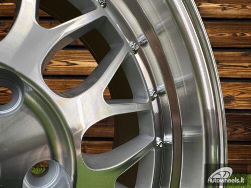 Ratlankis R18x8  5X112  ET  35  66.5  A1025  Polished Silver (MS)  For RACIN  (P)  (Rear+Front Style BBS) AKC