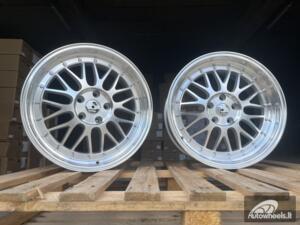 Ratlankis R18x8  5X112  ET  35  66.5  A1025  Polished Silver (MS)  For RACIN  (P)  (Rear+Front Style BBS) AKC